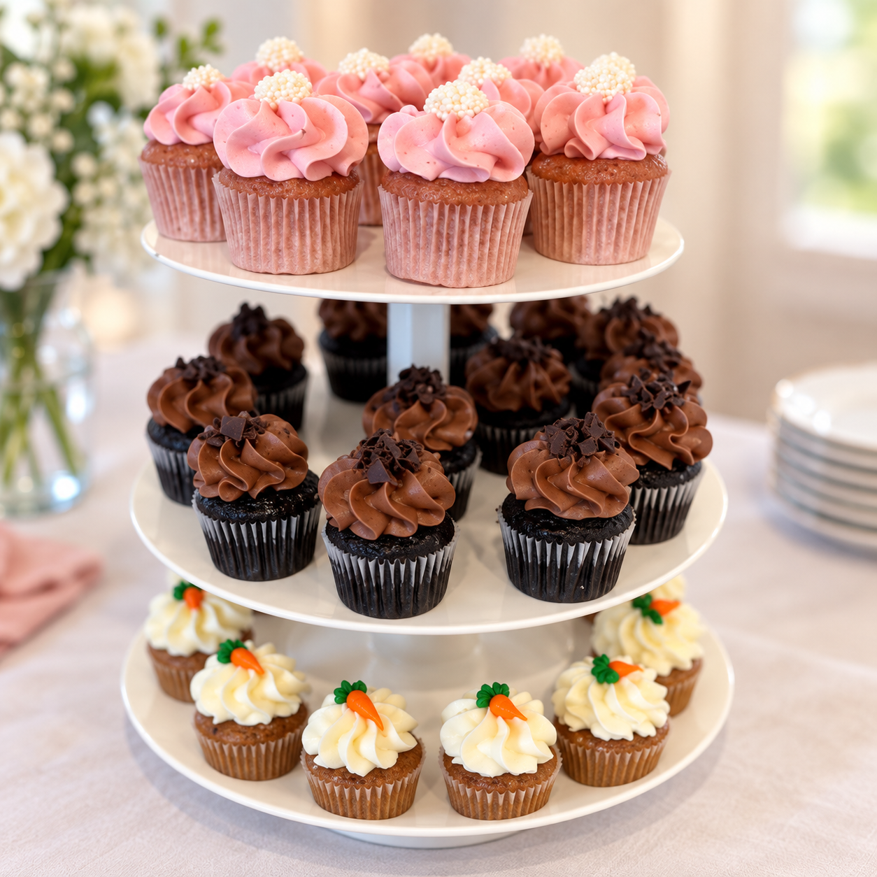 Mini cupcake tower