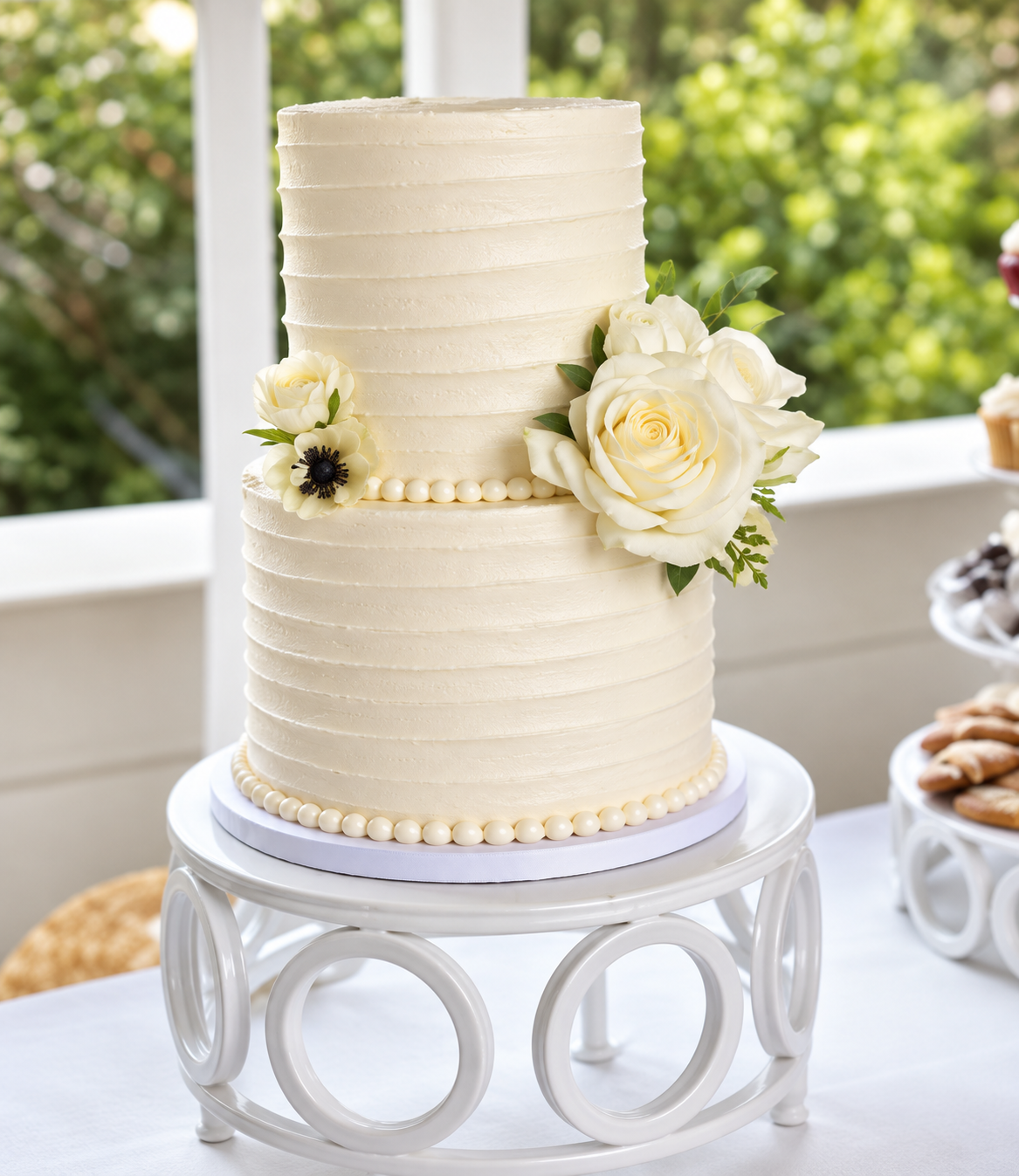Cake with florals