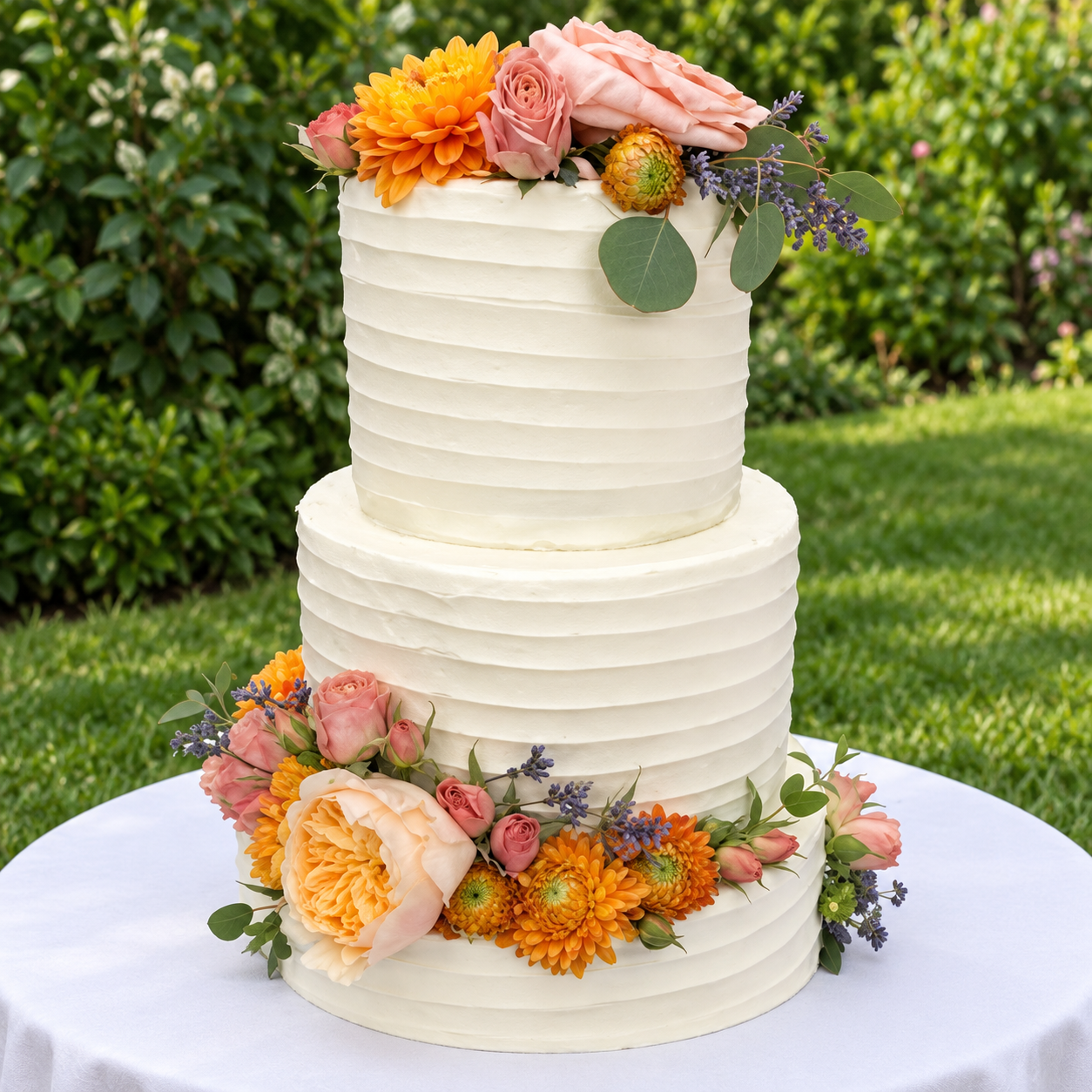 Classic tiered cake